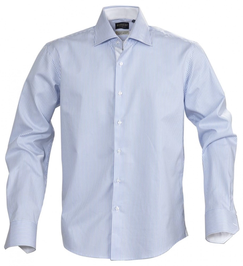 Рубашка мужская в полоску Reno, голубая, размер XL фото 1