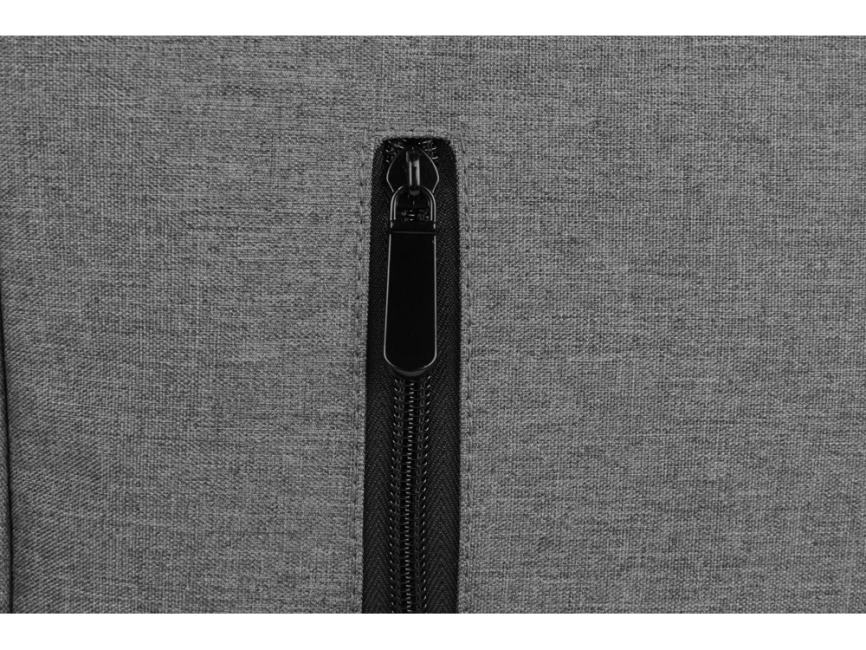 Сумка для ноутбука Wing с вертикальным наружным карманом, серый фото 9
