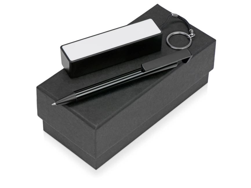 Подарочный набор Kepler с ручкой-подставкой и зарядным устройством, черный фото 1