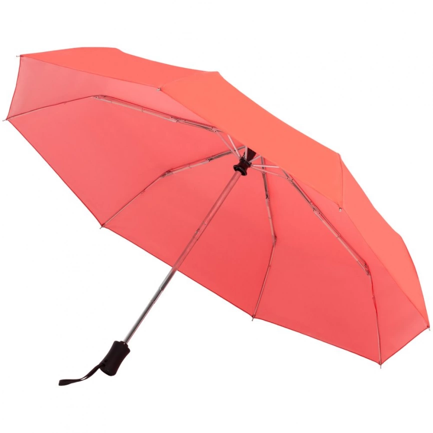 Зонт складной Manifest Color со светоотражающим куполом, красный фото 3