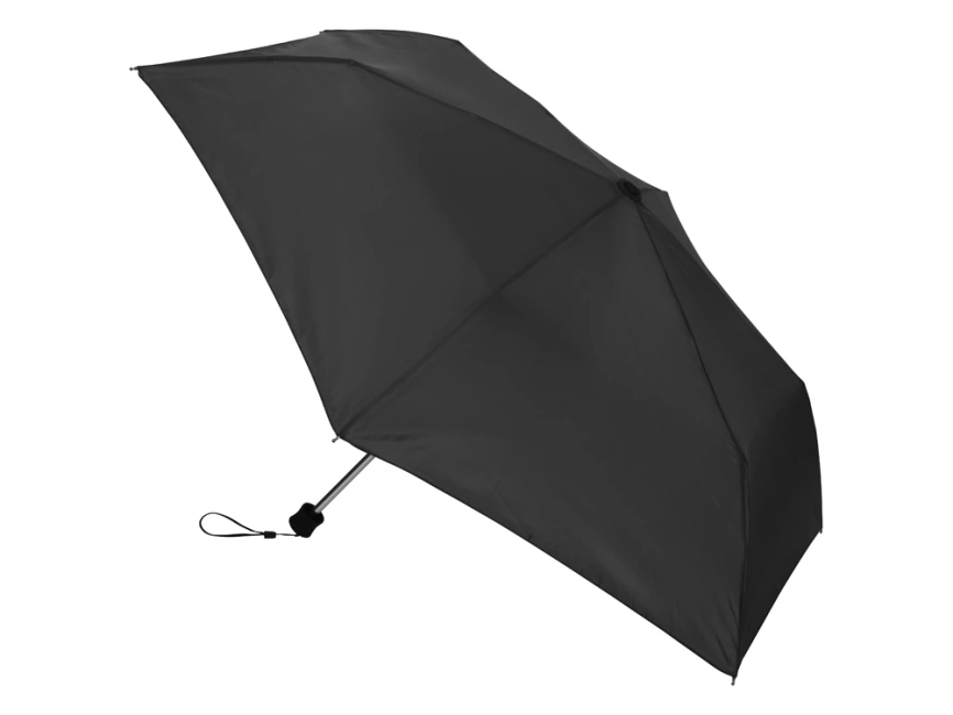 Складной компактный механический зонт Super Light, черный фото 2
