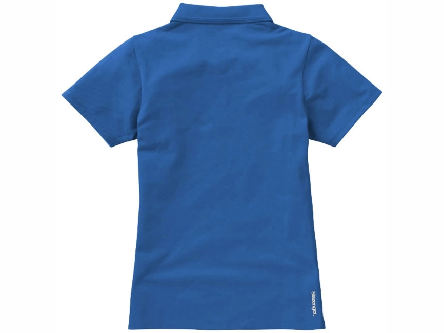 Поло женское с короткими рукавами Hacker, небесно-синий/серый фото 5