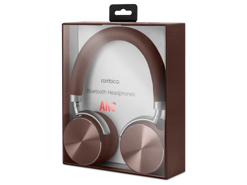 Беспроводные наушники Rombica mysound BH-13 Brown ANC, коричневый фото 5
