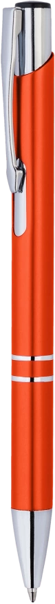 Ручка металлическая KOSKO, оранжевая с серебристым фото 5