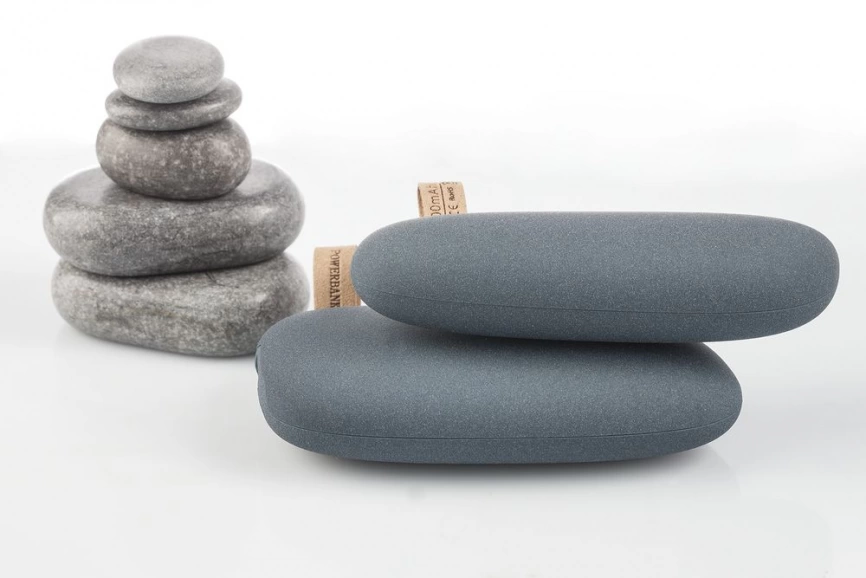 Внешний аккумулятор Pebble 2600 мАч, серо-синий фото 2