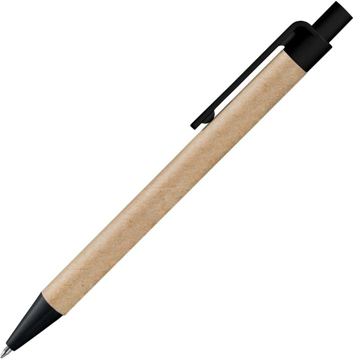 Ручка картонная VIVA NEW, неокрашенная с чёрными деталями фото 3