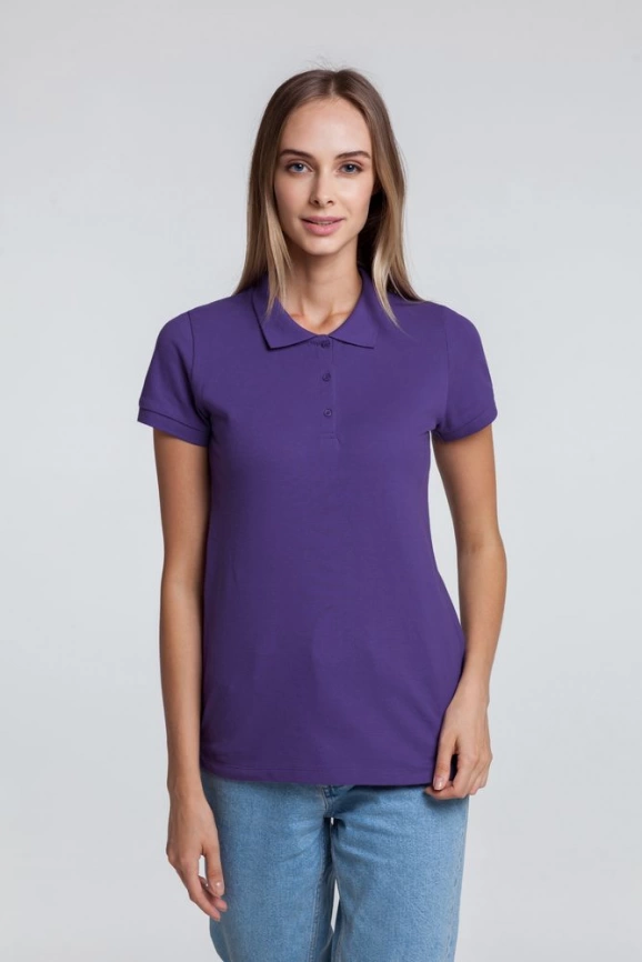Рубашка поло женская Virma lady, фиолетовая, размер L фото 5