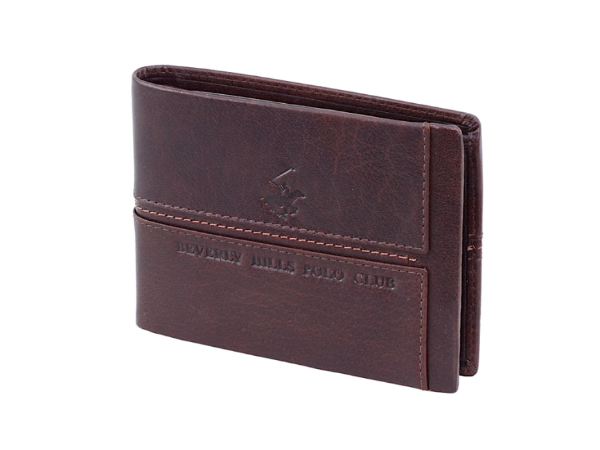 Бумажник мужской Beverly Hills Polo Club, коричневый фото 1