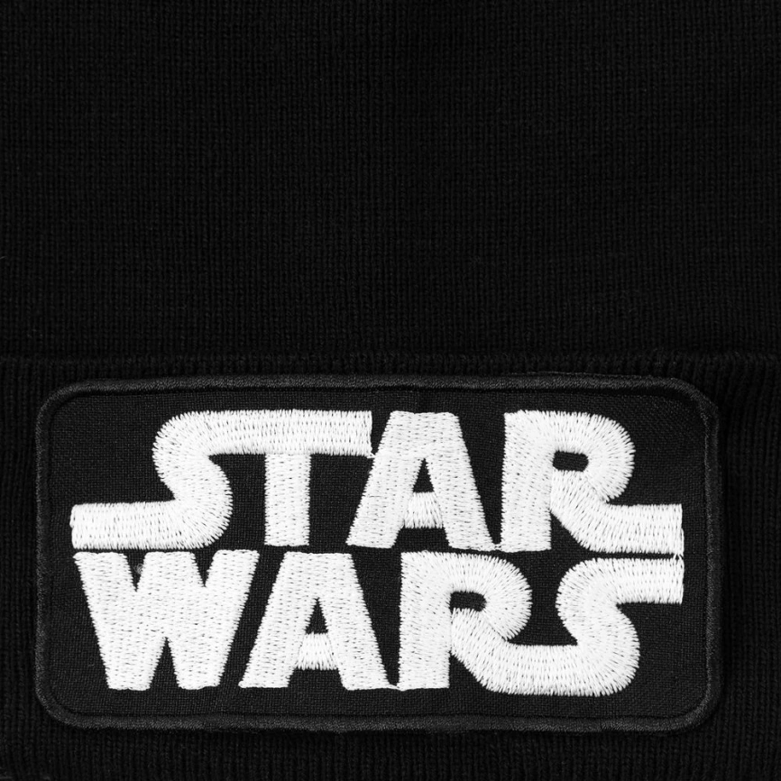 Шапка с люминесцентной вышивкой Star Wars, черная фото 2
