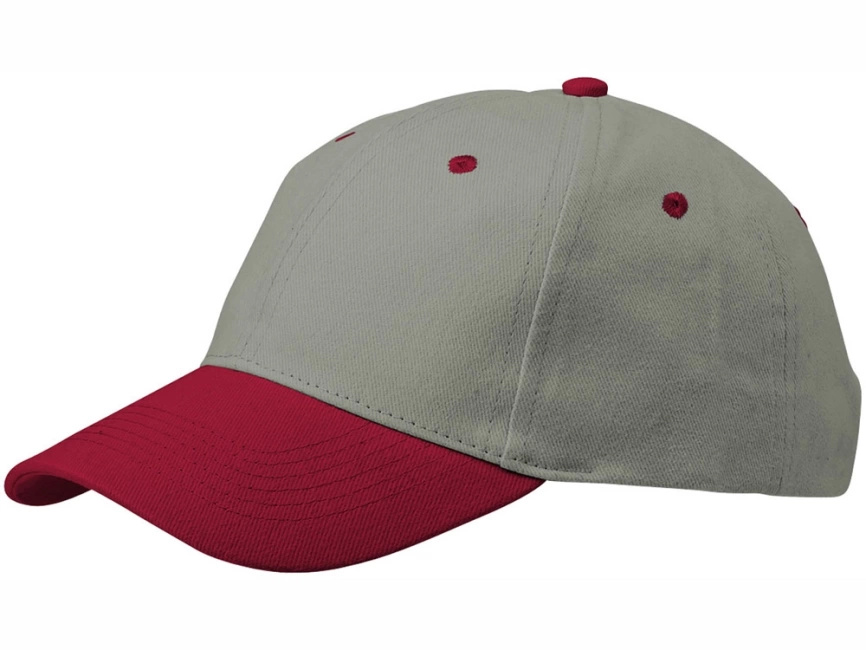 Бейсболка Grip, серый/красный фото 1