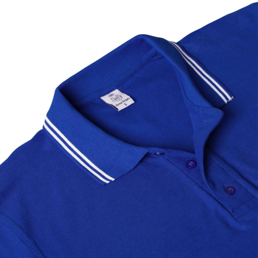 Рубашка поло Virma Stripes, ярко-синяя, размер XL фото 3