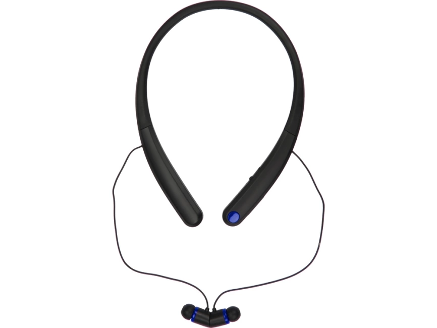 Беспроводные наушники с микрофоном Soundway, черный/синий фото 3