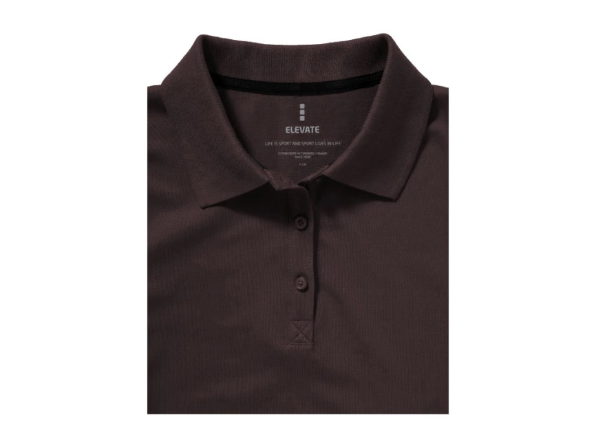 Рубашка поло Seller женская, шоколадный коричневый фото 5