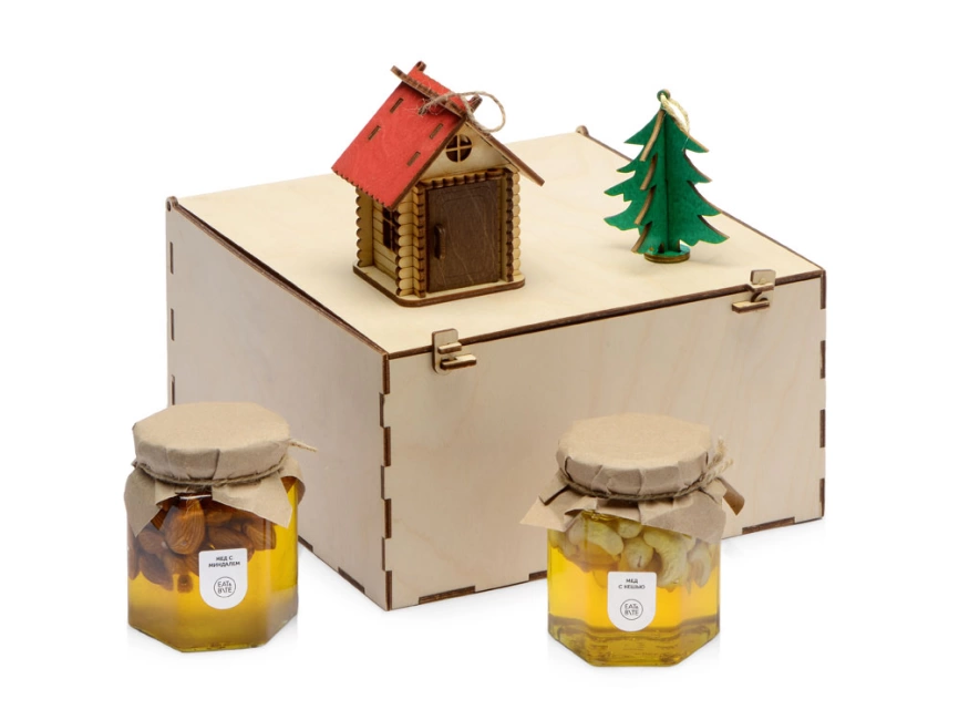 Подарочный набор Decoration Deluxe с двумя видами меда фото 1
