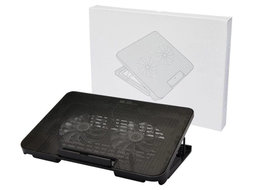Охлаждающая подставка для игрового ноутбука Gleam, черный фото 4