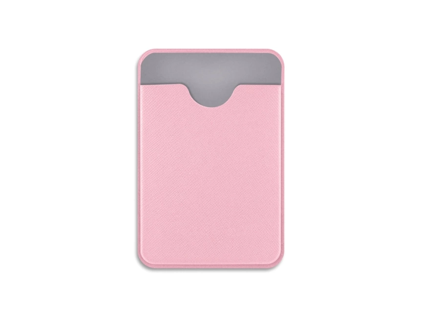 Чехол-картхолдер Favor на клеевой основе на телефон для пластиковых карт и и карт доступа, розовый фото 2