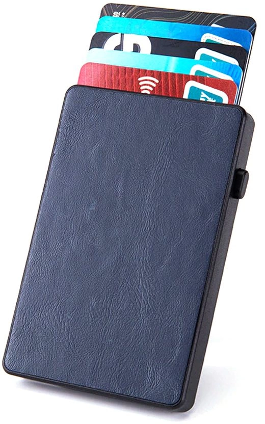 Держатель банковских карт Amir с защитой от копирования RFID, синий фото 2