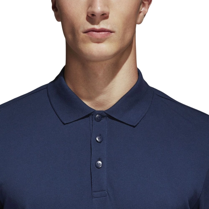 Рубашка поло Essentials Base, синяя, размер XXL фото 3