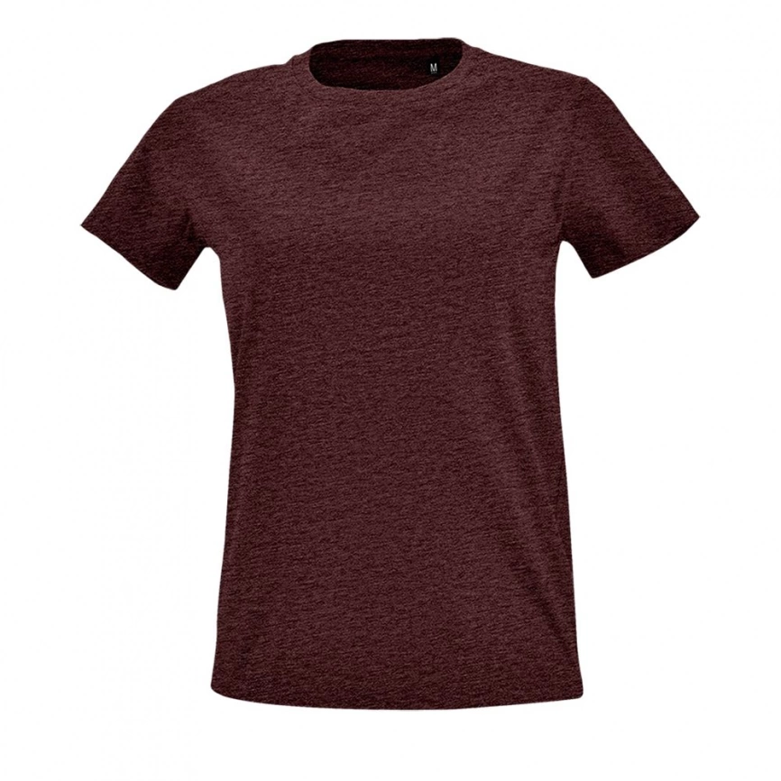 Футболка женская Imperial Fit Women бордовый меланж, размер L фото 1