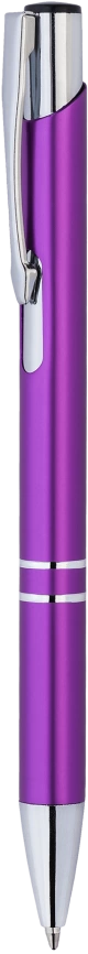 Ручка металлическая KOSKO, фиолетовая с серебристым фото 5