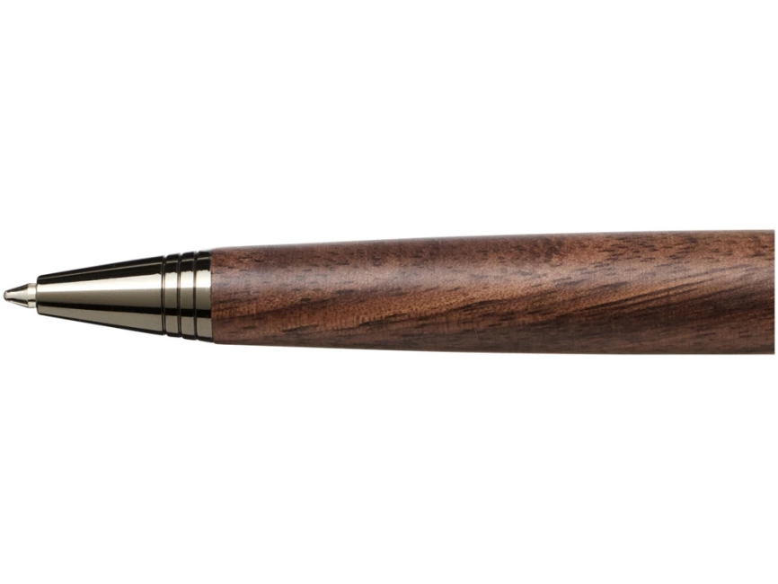 Шариковая ручка с деревянным корпусом Loure, черный/коричневый фото 4