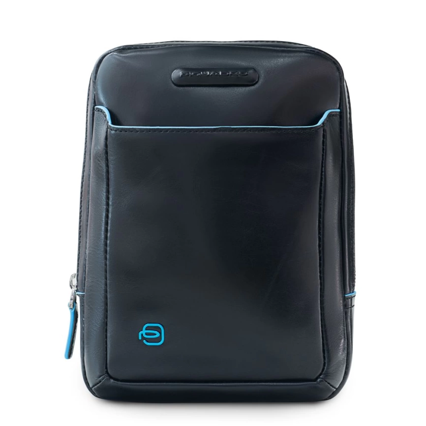 Сумка-планшет мужская Piquadro Blue Square, черная фото 1