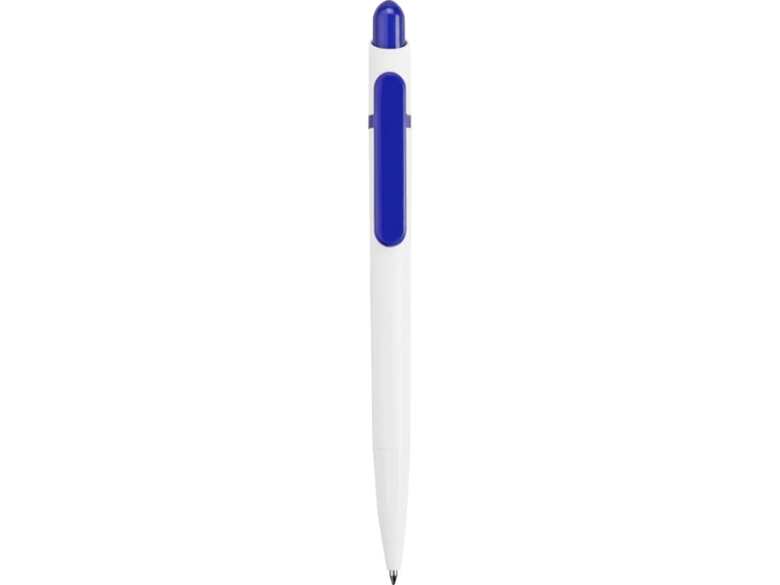 Ручка шариковая Этюд, белая с синим фото 2