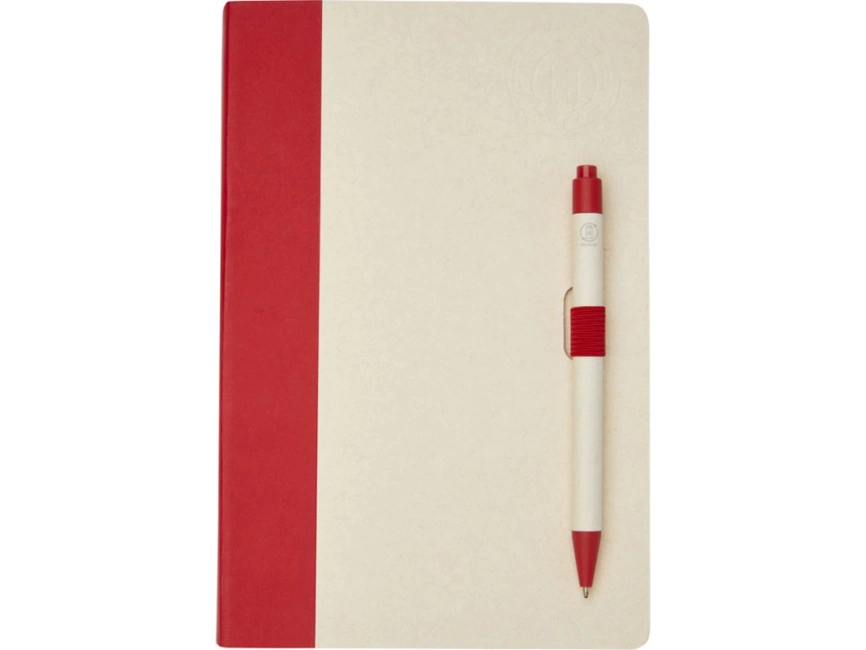 Блокнот размером A5 и шариковая ручка Dairy Dream, красный фото 2