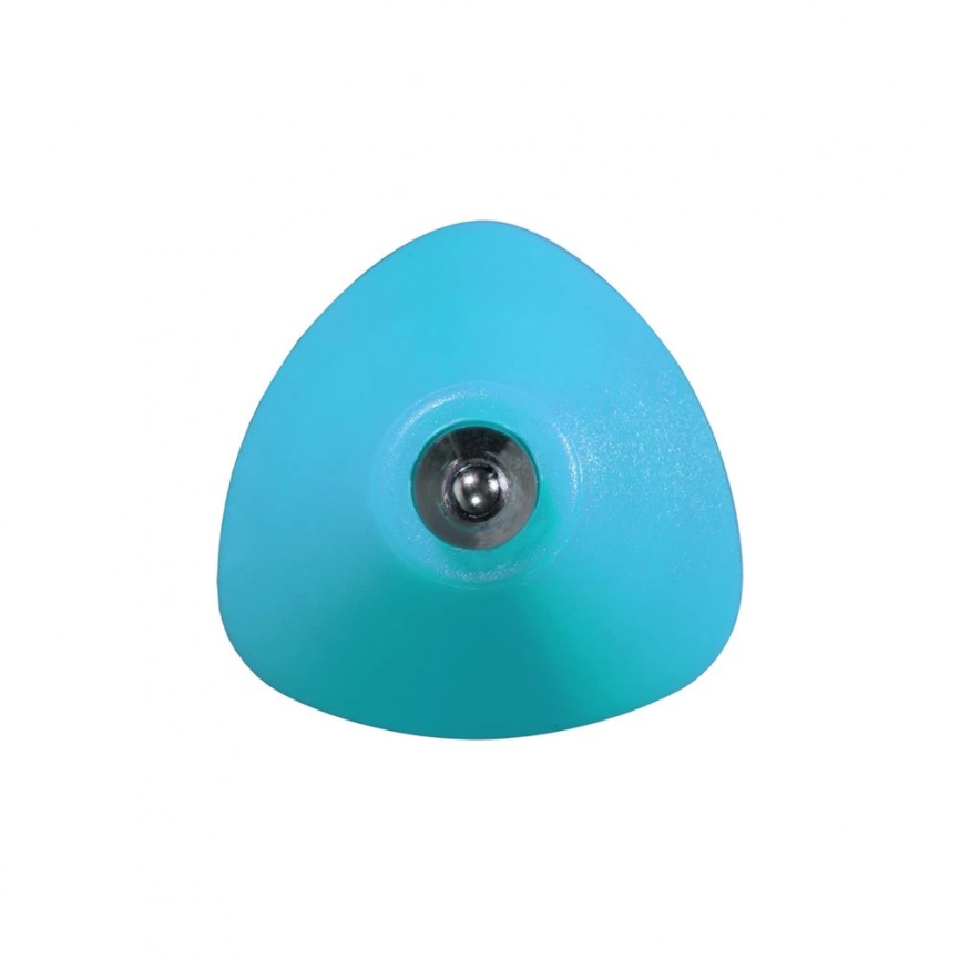 Ручка шариковая Corner, голубая с белым фото 4