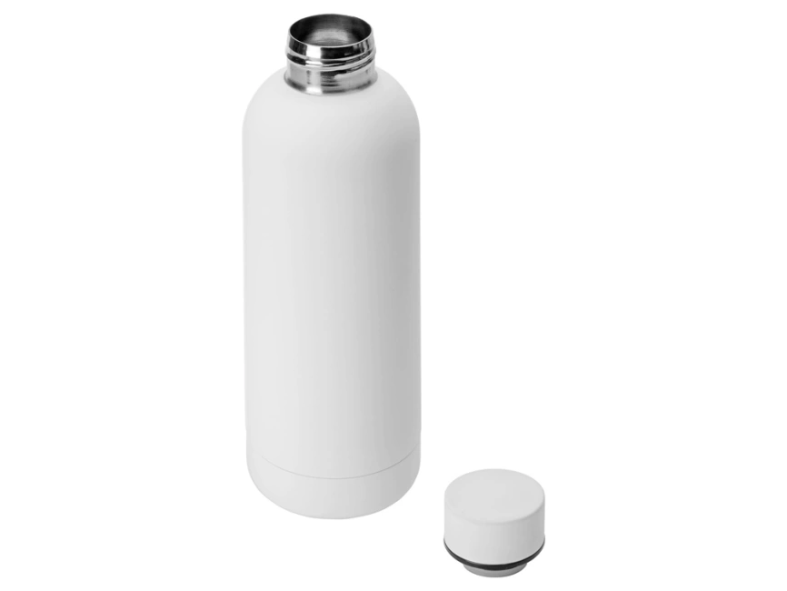 Вакуумная термобутылка Cask Waterline, soft touch, 500 мл, белый фото 2