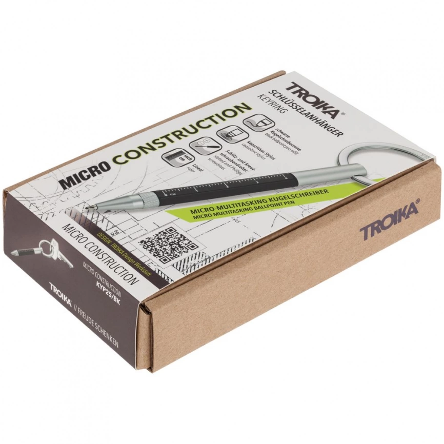 Ручка-брелок Construction Micro, черный фото 9