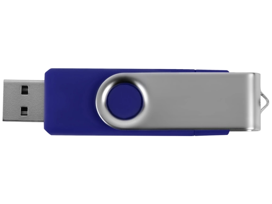 USB/micro USB-флешка 2.0 на 16 Гб Квебек OTG, синий фото 5