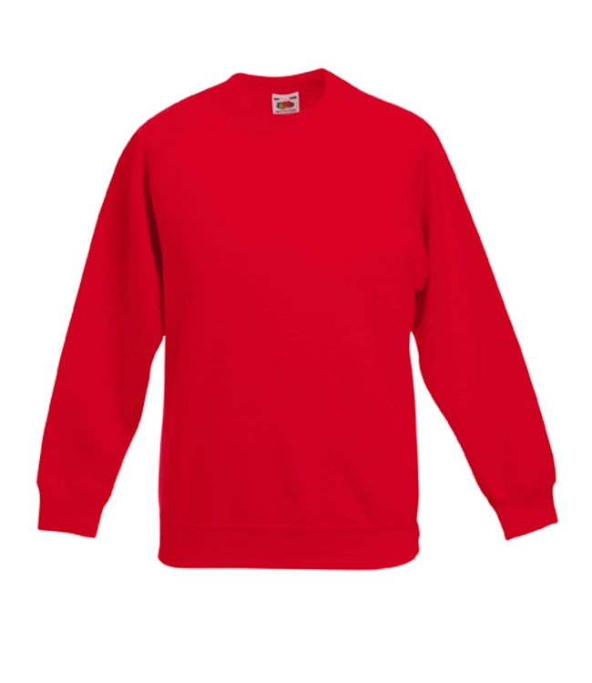 Детские толстовки Fruit of the Loom Kids Raglan Sweat фото 1