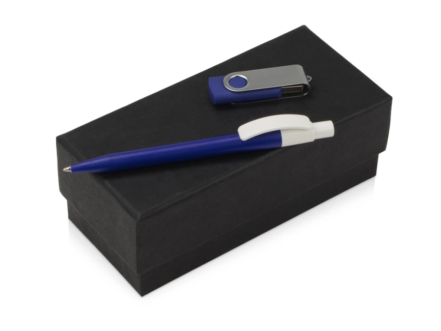 Подарочный набор Uma Memory с ручкой и флешкой, синий фото 1