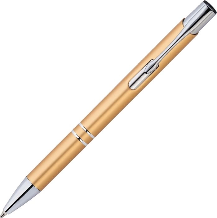 Ручка металлическая KOSKO, золотистая с серебристым фото 3