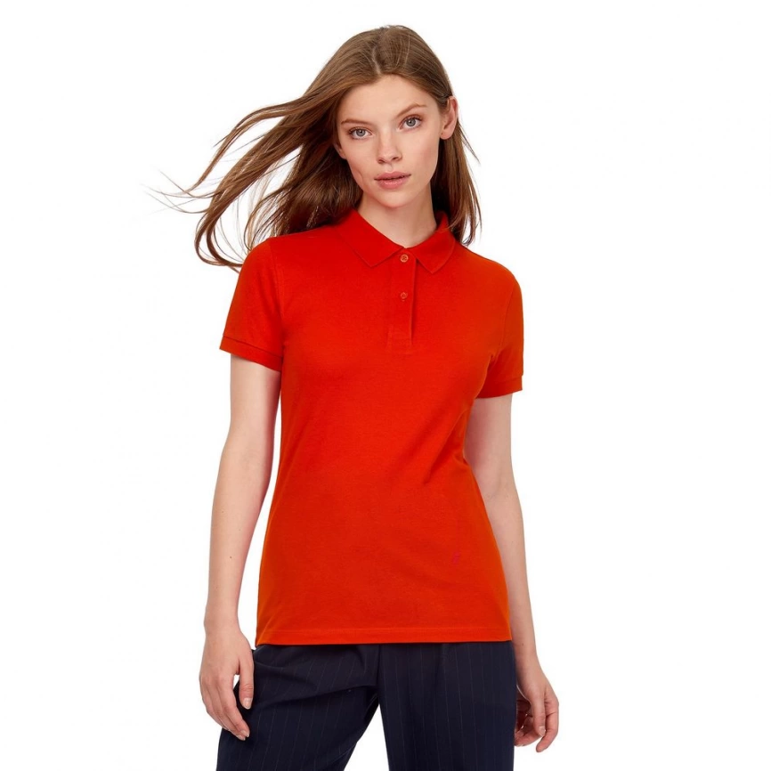 Рубашка поло женская Inspire красная, размер XS фото 4