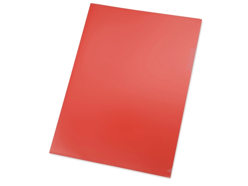 Папка- уголок, для формата А4, плотность 180 мкм, красный матовый фото 1