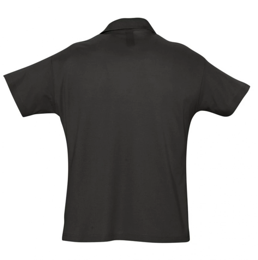 Рубашка поло мужская Summer 170 черная, размер L фото 2