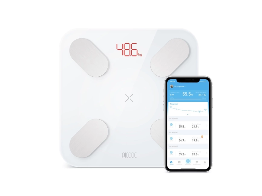 Умные диагностические весы Picooc Mini Pro (6924917717209), белый фото 1