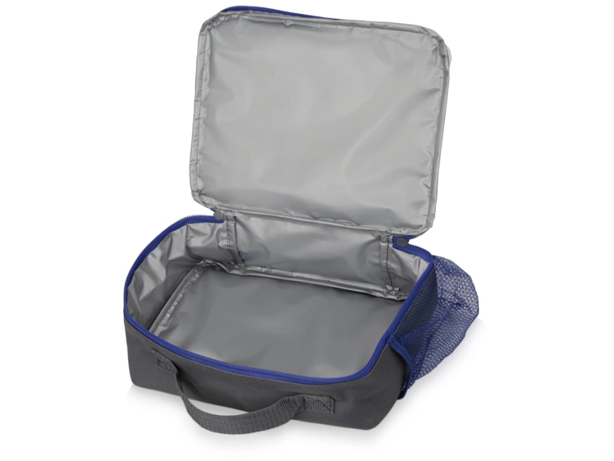 Изотермическая сумка-холодильник Breeze для ланч-бокса, серый/синий фото 2
