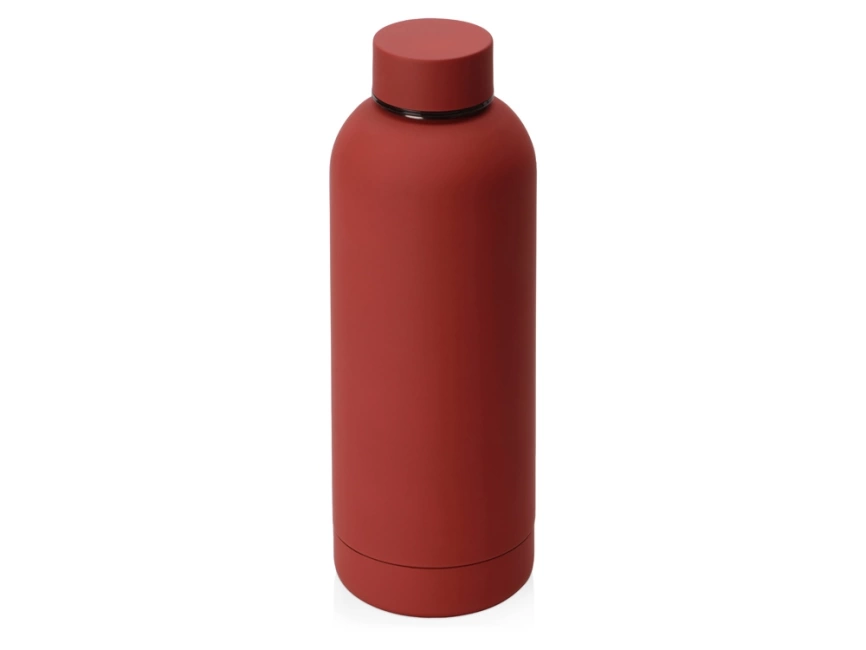 Вакуумная термобутылка Cask Waterline, soft touch, 500 мл, красный фото 1