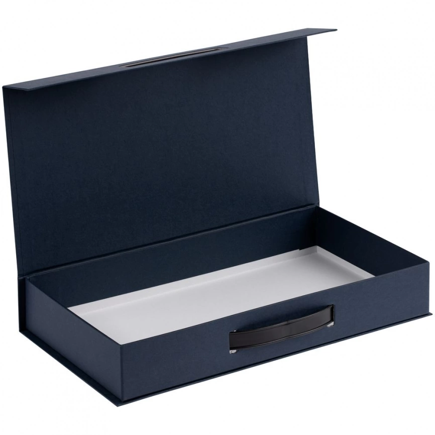 Коробка с ручкой Platt, синяя фото 4