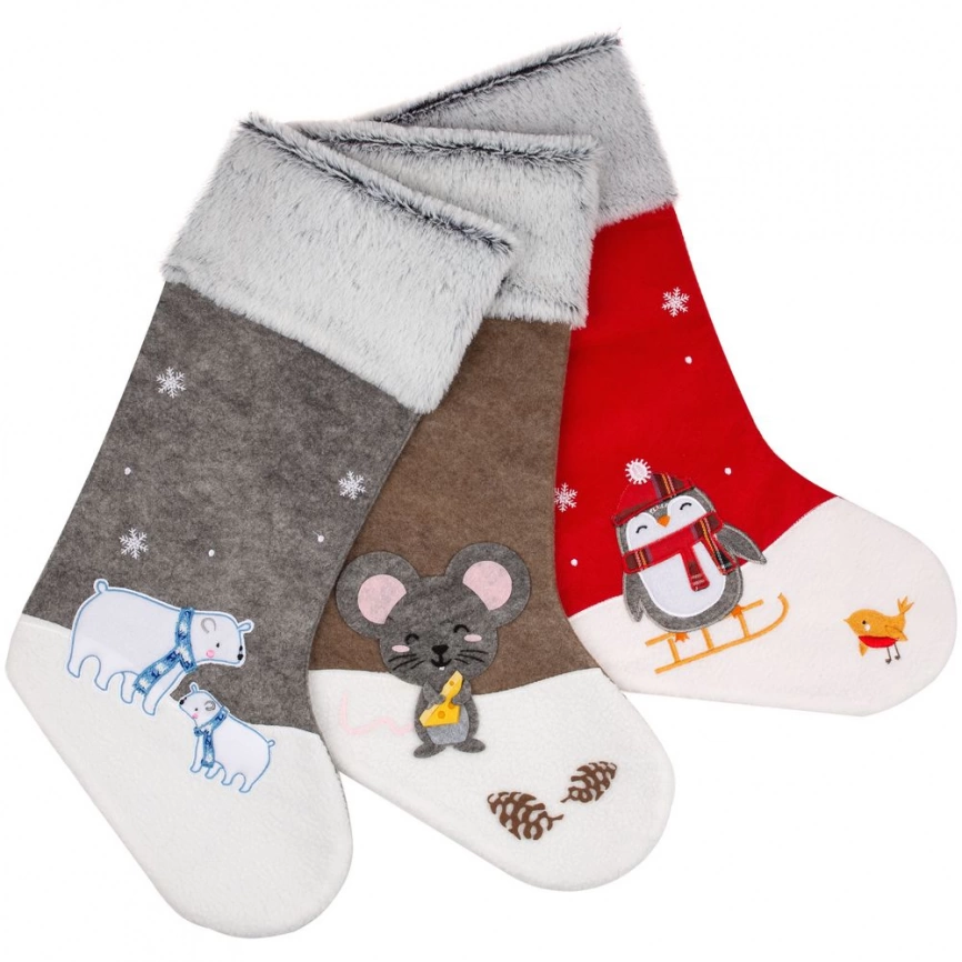 Носок для подарков Noel, с медведями фото 6