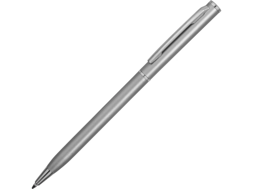 Ручка металлическая шариковая Атриум, серебристый фото 1