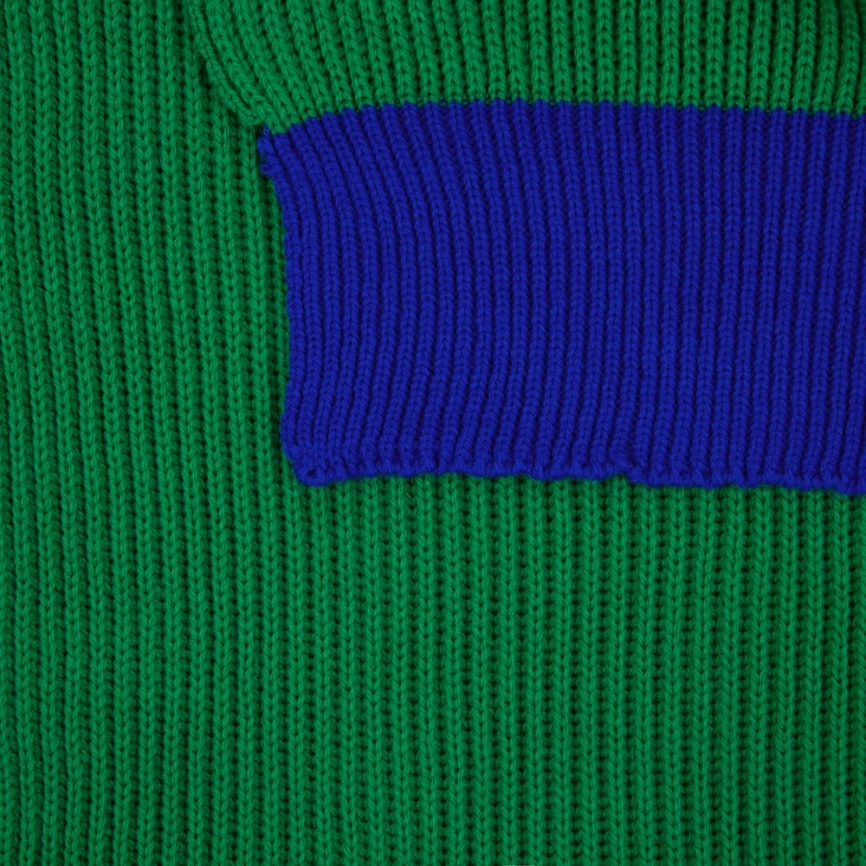Шарф Snappy, зеленый с синим фото 2