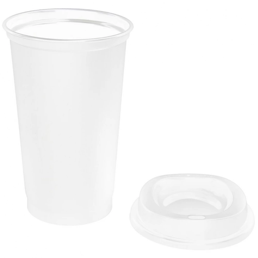 Стакан с крышкой Color Cap White, 450 мл., белый фото 2