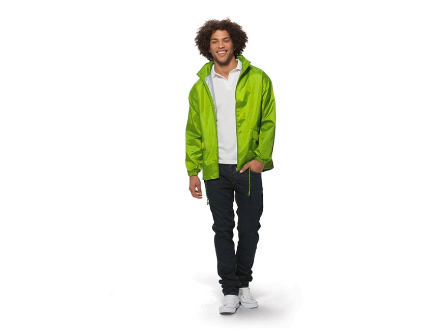 Ветровка Miami мужская с чехлом, зеленое яблоко фото 2