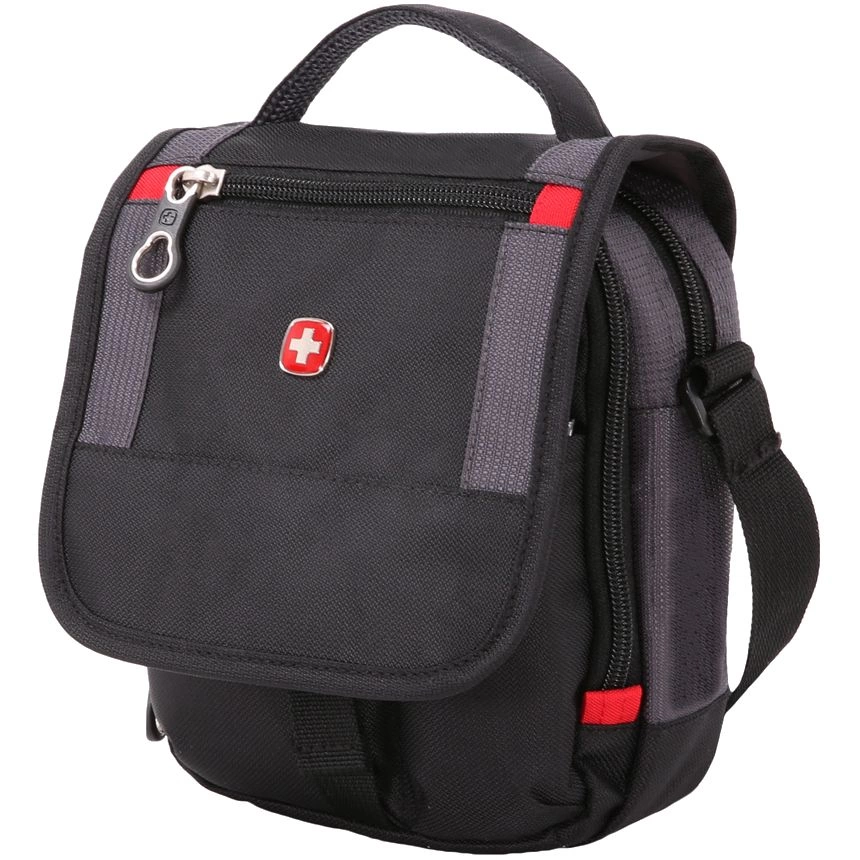 Сумка для документов Swissgear, черная с серым фото 1
