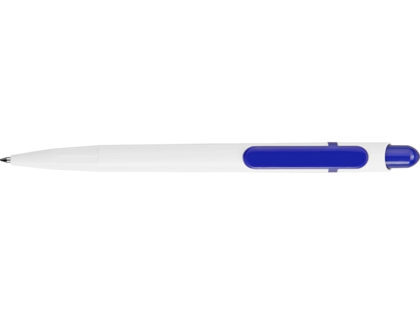 Ручка шариковая Этюд, белая с синим фото 5