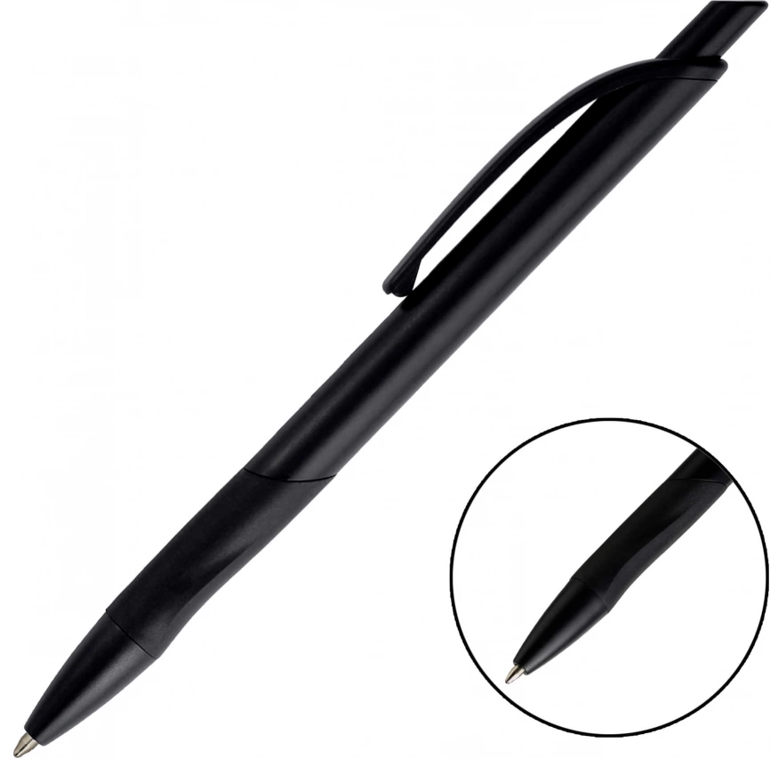 Ручка шариковая KLEO, чёрная фото 1
